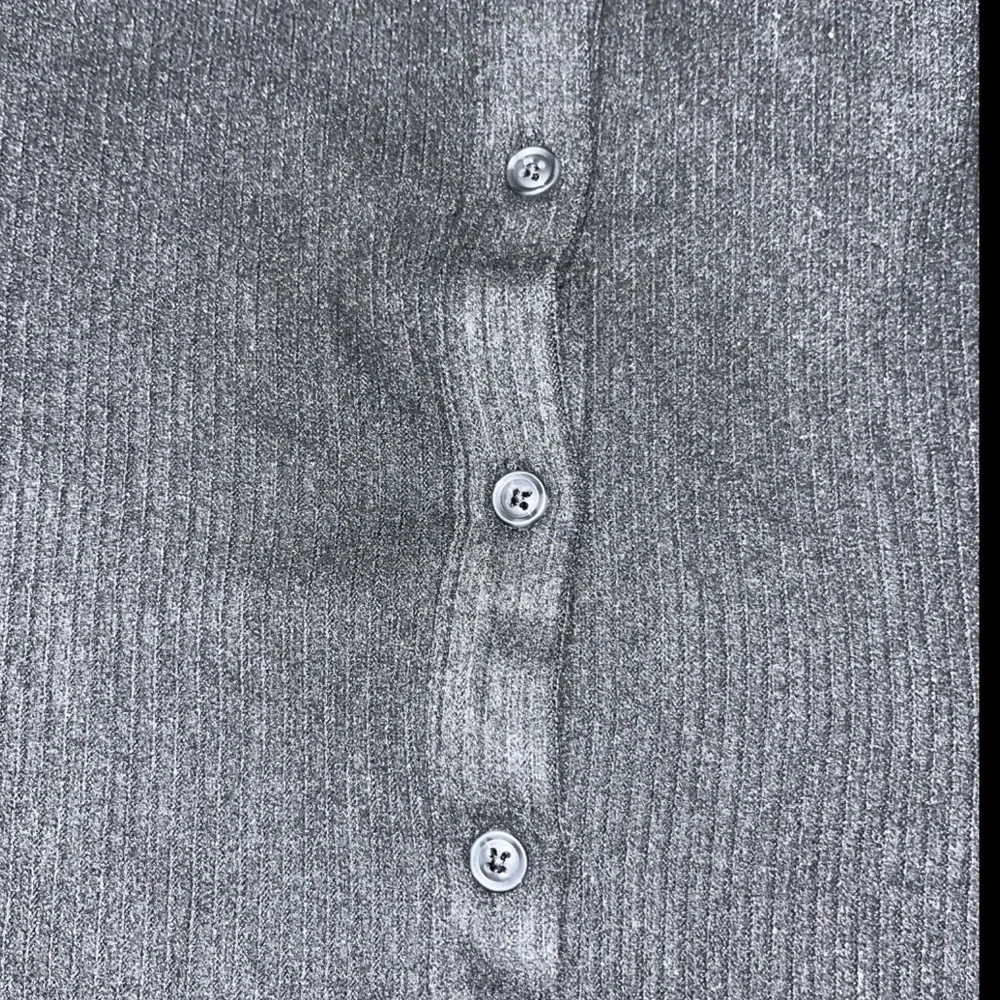 Cardigan Ribbed Full Length Button-Down Rayon Ribbed Trim Edges Long Length Hem